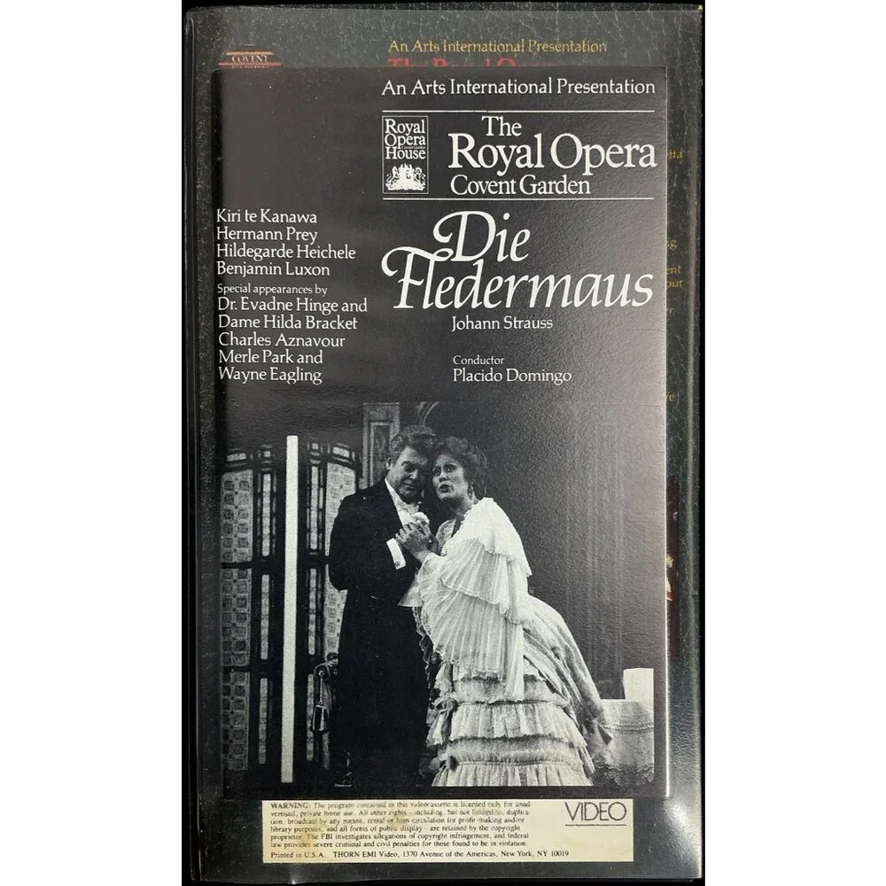 The Royal Opera Covent Gardens Die Fledermaus Volume I  VHS 1984